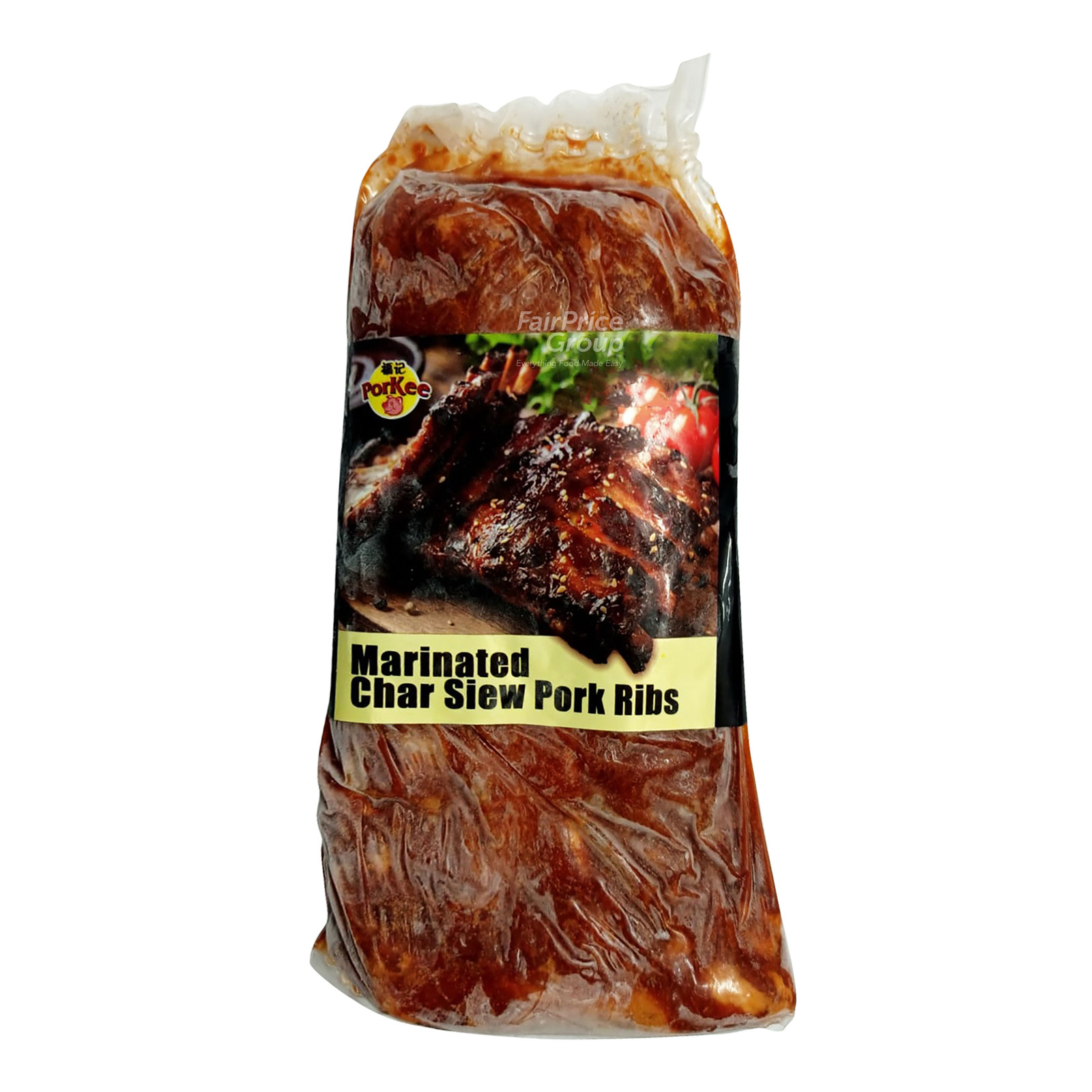 Porkee Frozen Marinated Char Siew Pork Ribs NTUC FairPrice