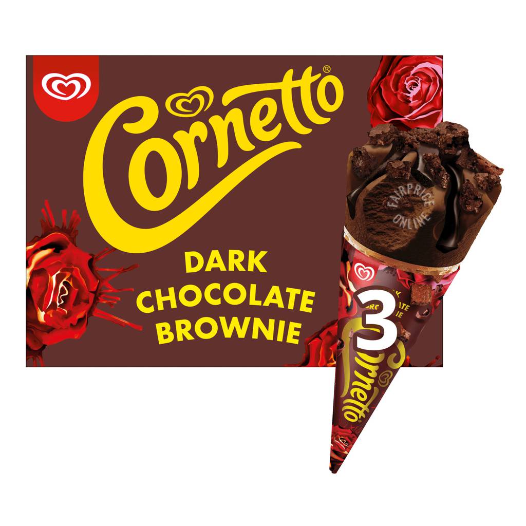 Ice Cream Dark Chocolate Brownie NTUC FairPrice