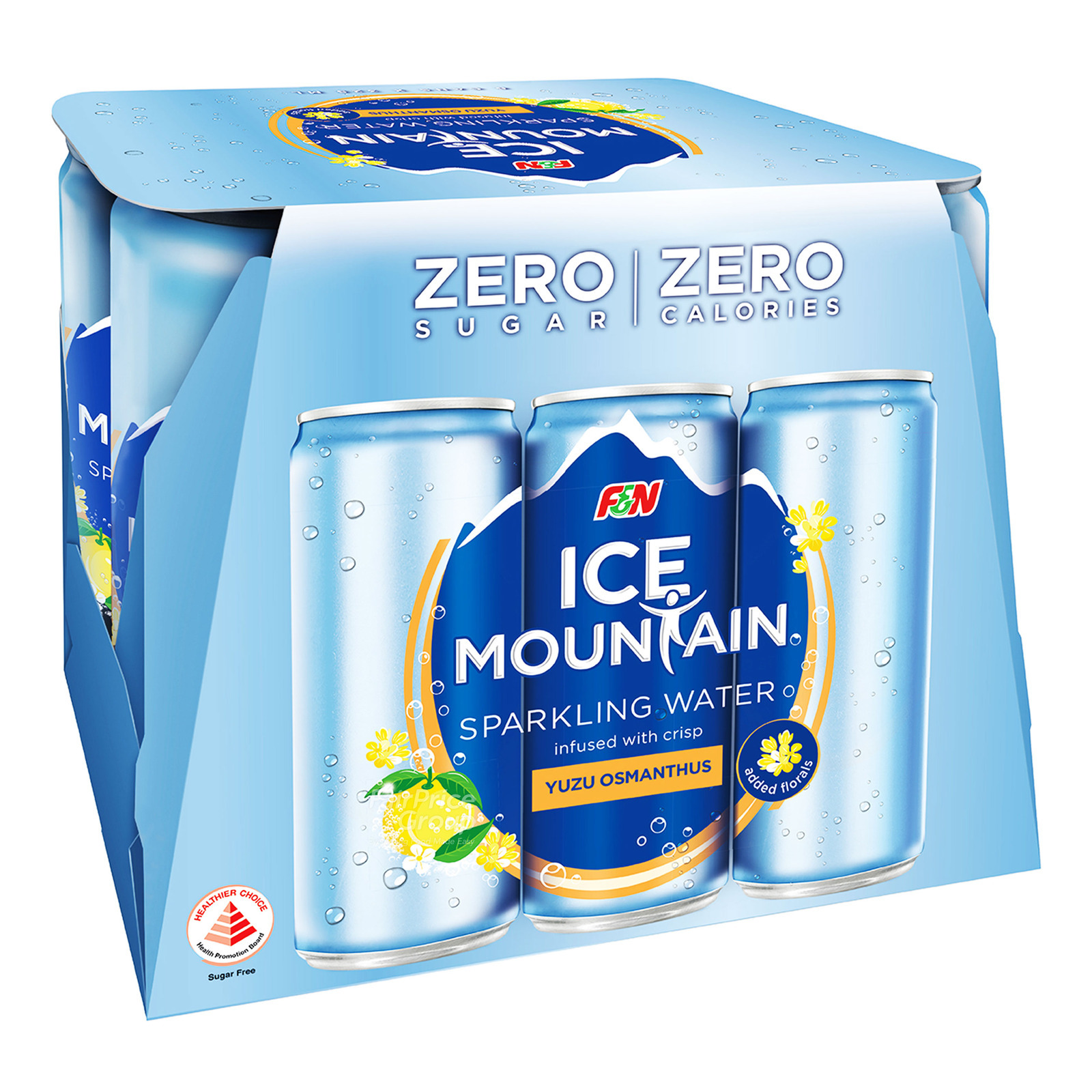 F & N Ice Mountain Sparkling Can Water - Yuzu Osmanthus | NTUC