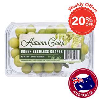 Autumn Crisp Australia Green Seedless Grapes