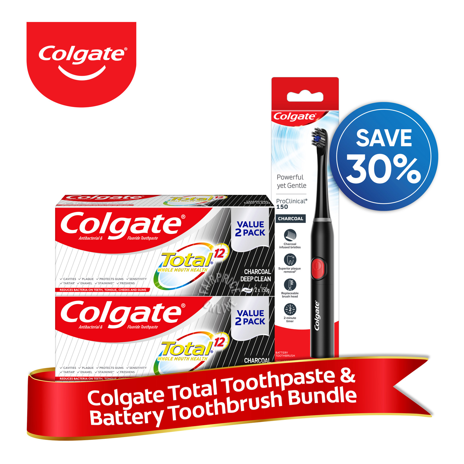 Colgate Toothpaste Bundle Colgate Toothbrush & Toothpaste Bundle - 2 | NTUC FairPrice