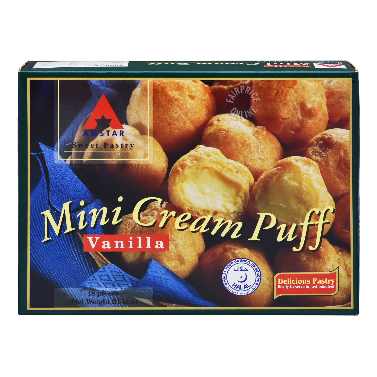 Amstar Mini Cream Puff - Vanilla | NTUC FairPrice
