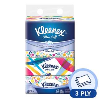 Kleenex Facial Tissue Soft Pack - Ultra Soft (3ply)