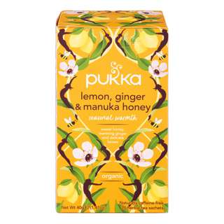 Pukka Herbal Tea Bags - Lemon, Ginger & Manuka Honey