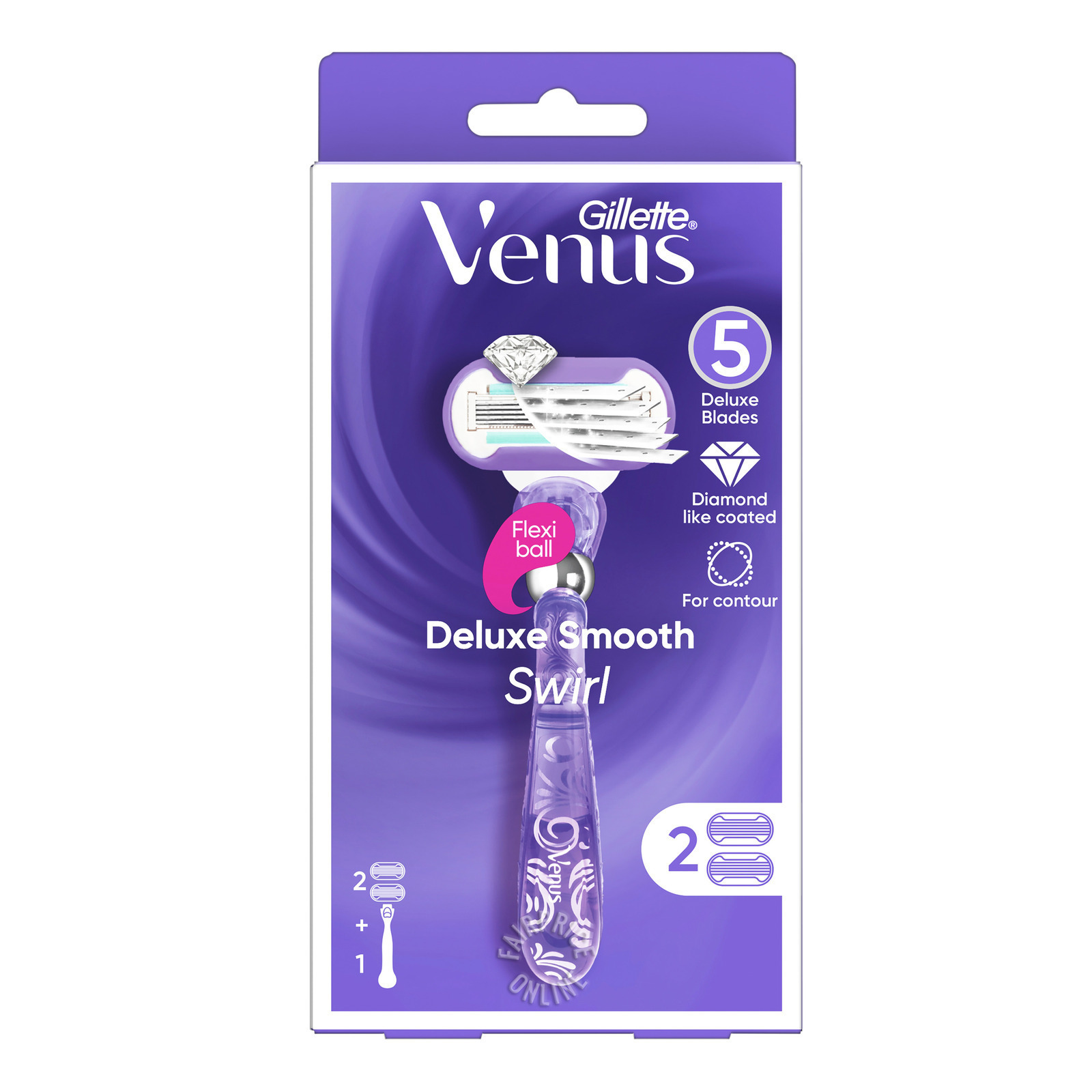 Gillette Venus Razor - Deluxe Smooth (Swirl) | NTUC FairPrice