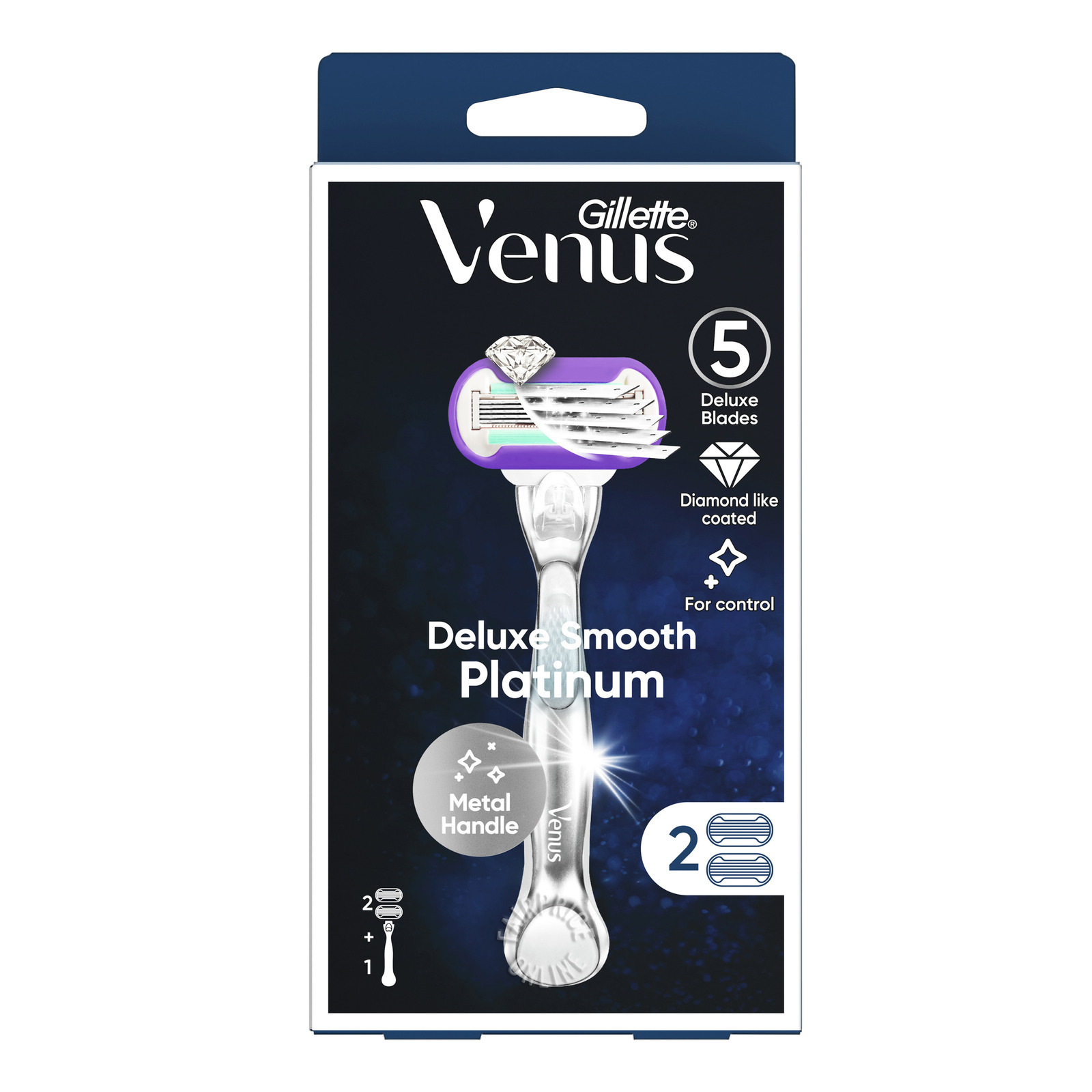Gillette Venus Razor - Deluxe Smooth (Platinum) | NTUC FairPrice