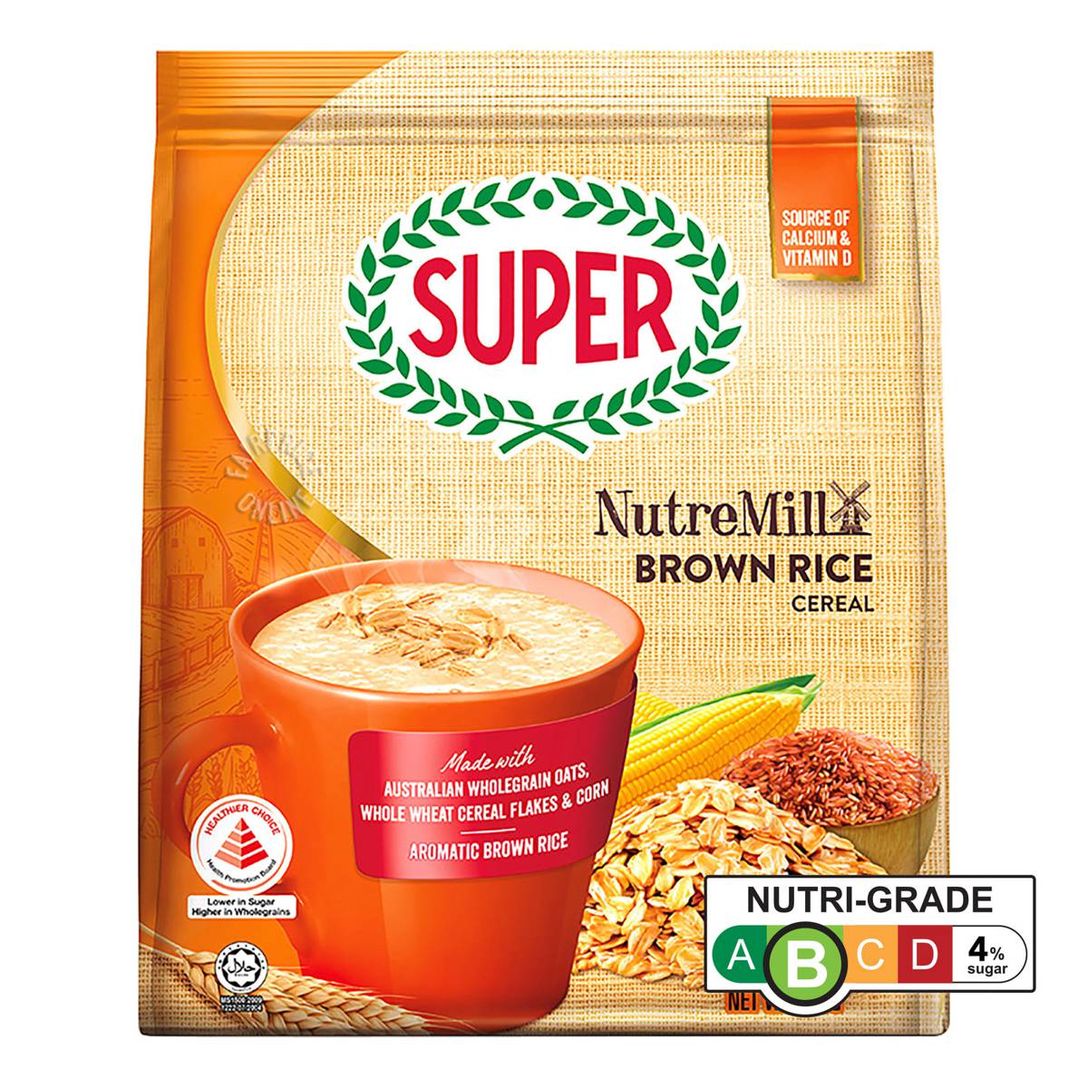 Super NutreMill Instant Cereal Brown Rice NTUC FairPrice