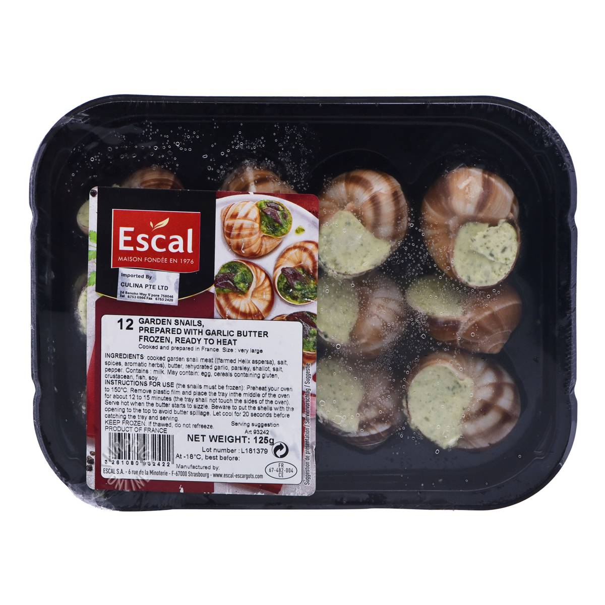 Escal Escargot with Garlic Butter NTUC FairPrice