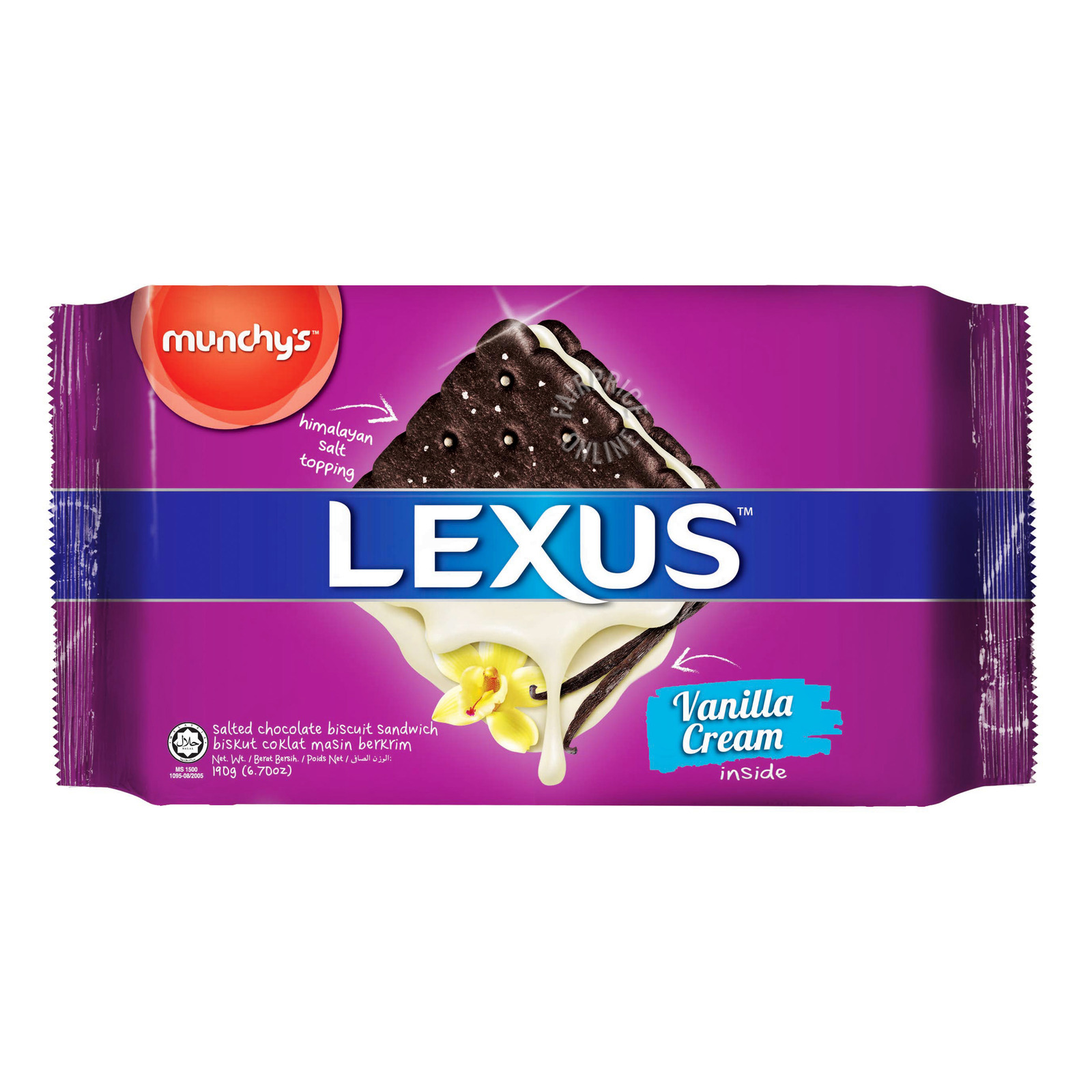 Munchy s Lexus Sandwich Biscuit Vanilla Cream NTUC FairPrice
