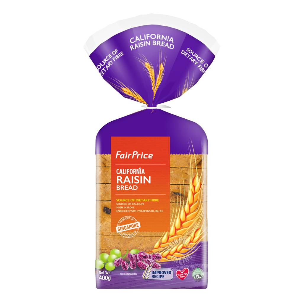 FairPrice Bread California Raisin NTUC FairPrice