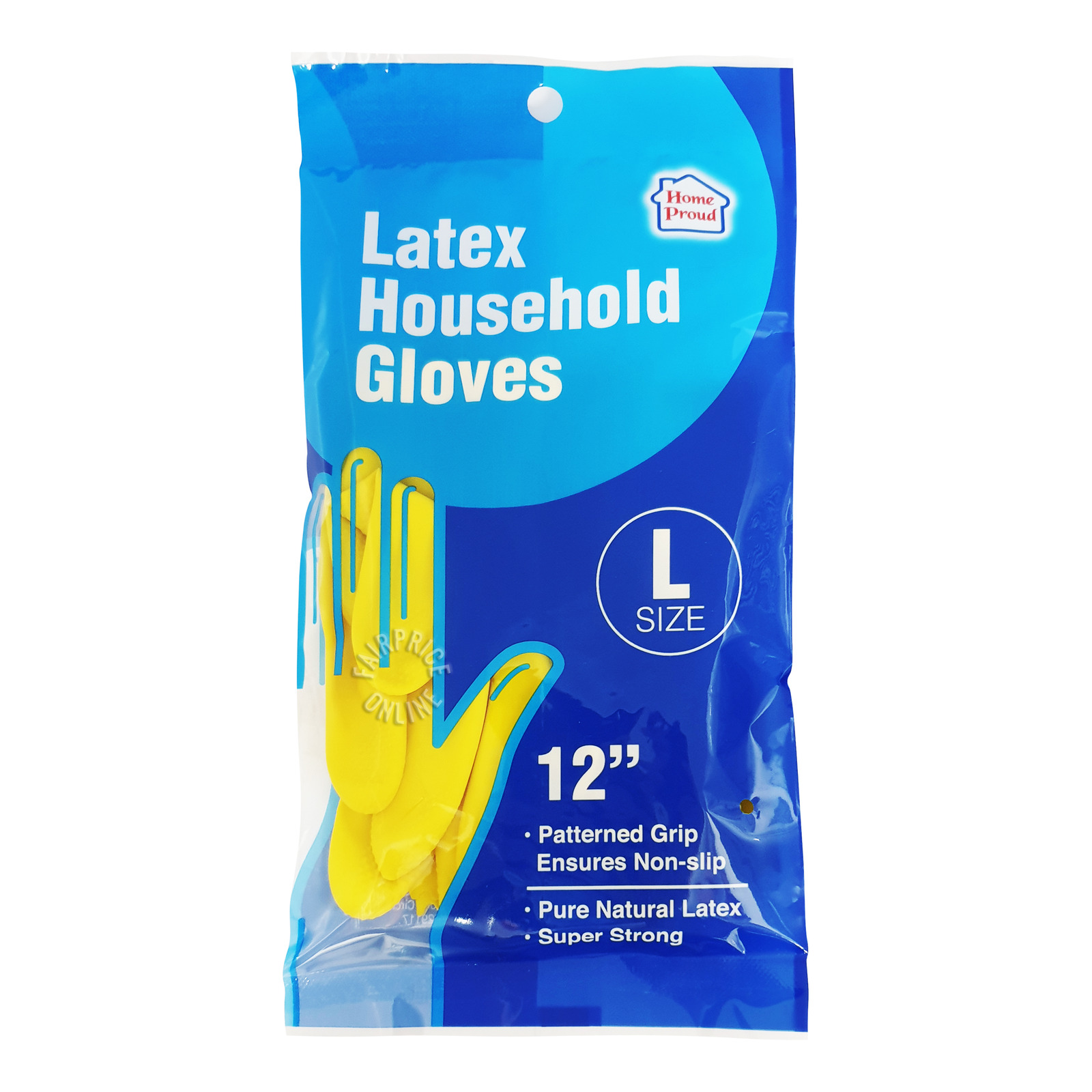 HomeProud Latex Household Gloves L NTUC FairPrice