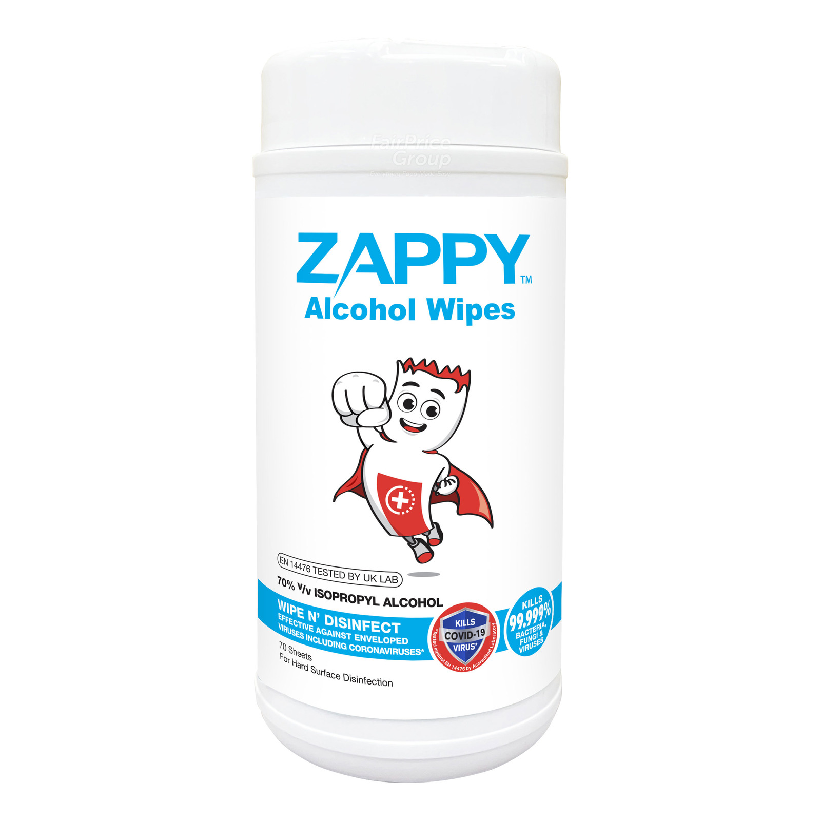Zappy Alcohol Wipes | NTUC FairPrice