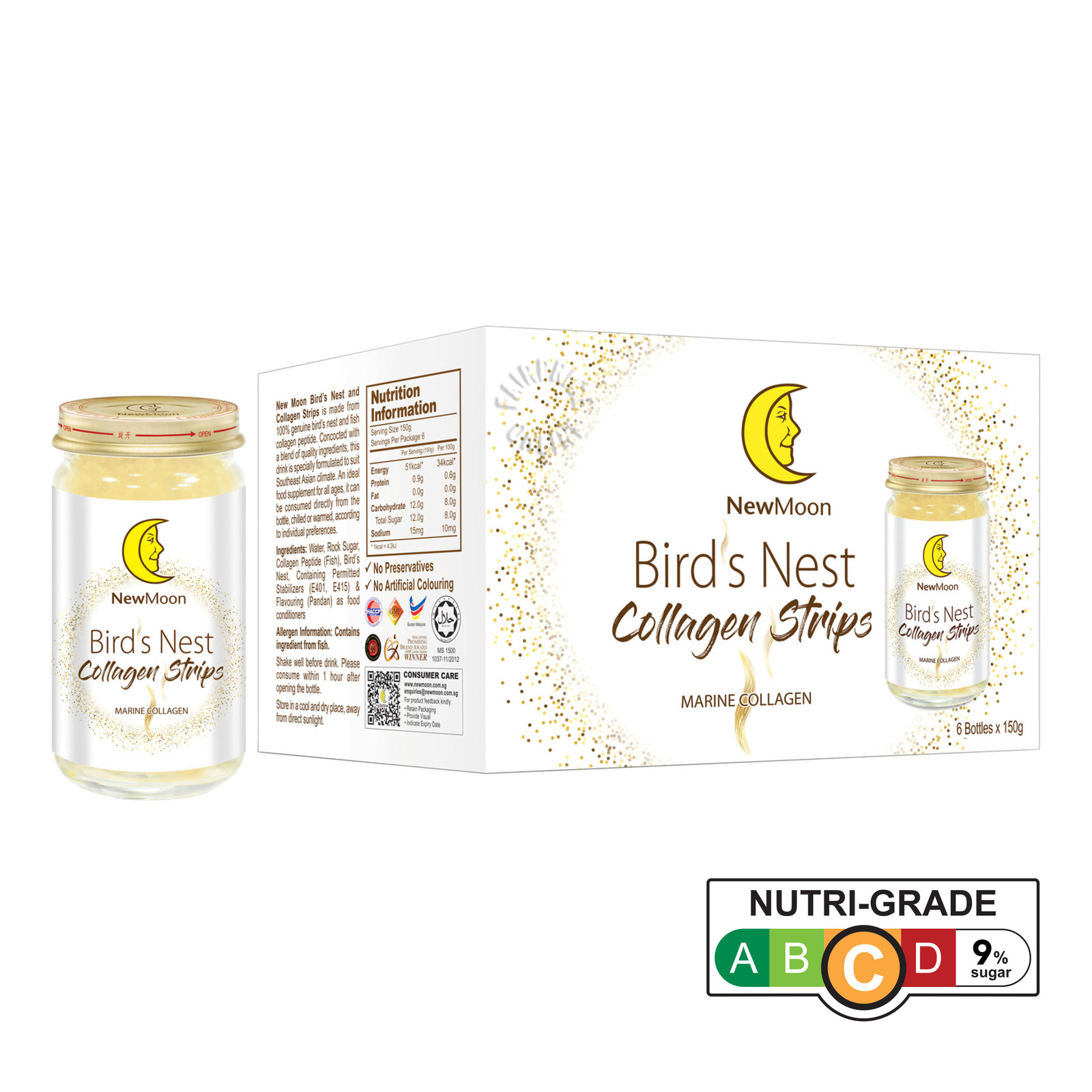 New Moon Bird's Nest Collagen Strips NTUC FairPrice