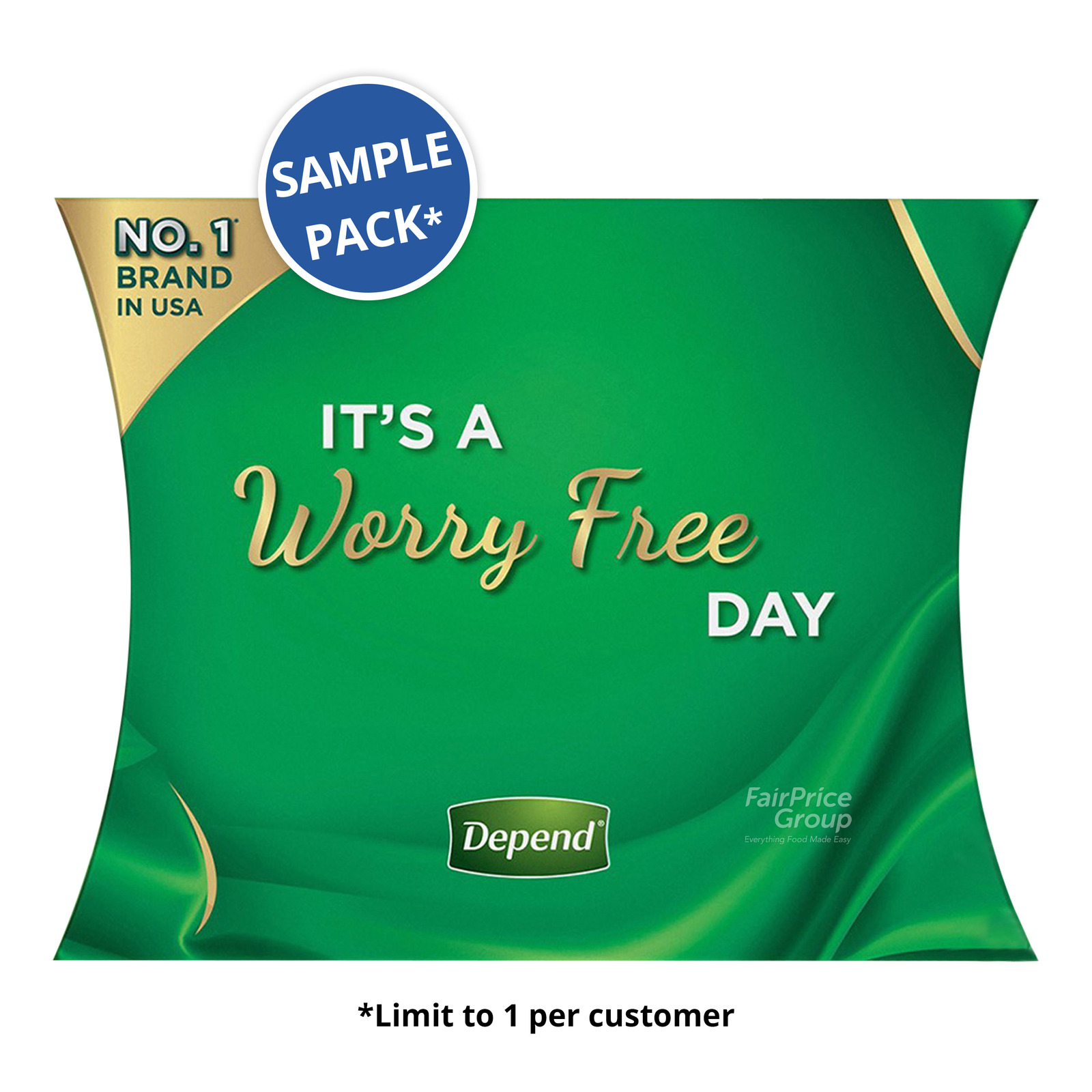 (Sample) Depend Protect Pants Unisex Adult Diaper M NTUC FairPrice