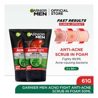 Garnier Men Acno Fight Anti-Acne Scrub in Foam