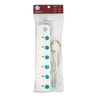 HomeProud 6 Gang 13A Portable Socket Outlet HomeProud 6 Gang 13A Portable Socket Outlet