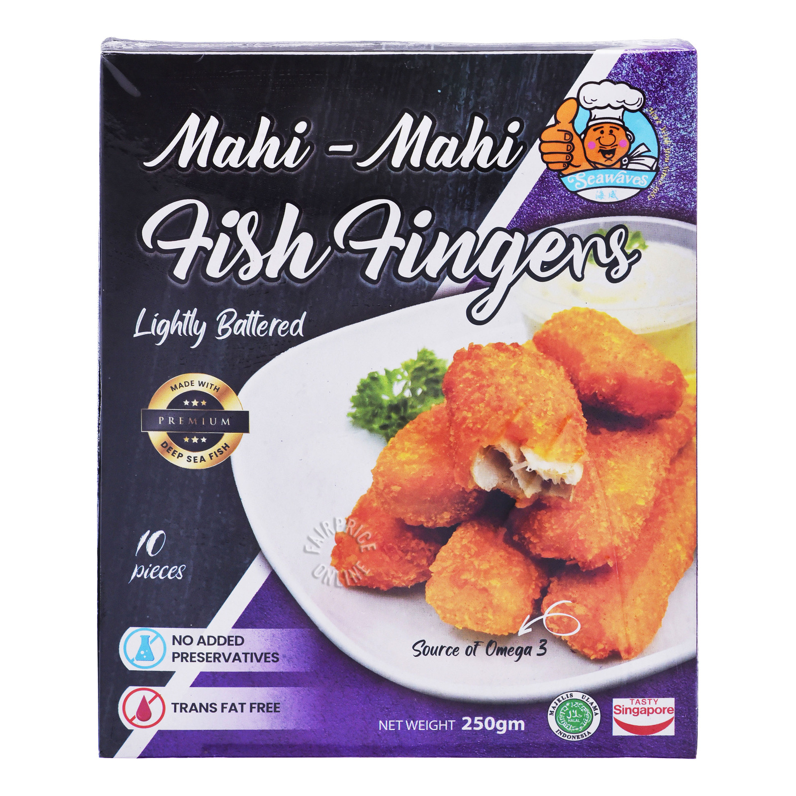 Seawaves Mahi Mahi Fish Fingers (Lightly Battered) NTUC FairPrice