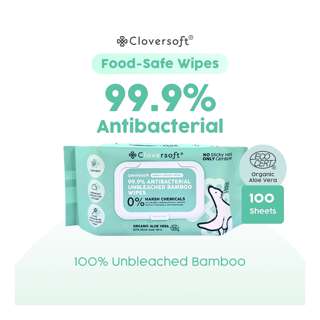 Cloversoft Plant-Based Antibacterial Wet Wipes