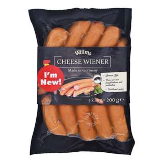 Willms German Sausage - Cheese Wiener Willms German Sausage - Cheese Wiener