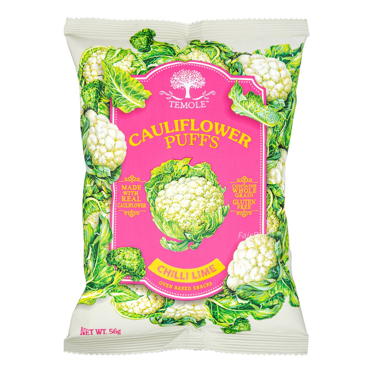 Temole Cauliflower Puffs Chili Lime NTUC FairPrice