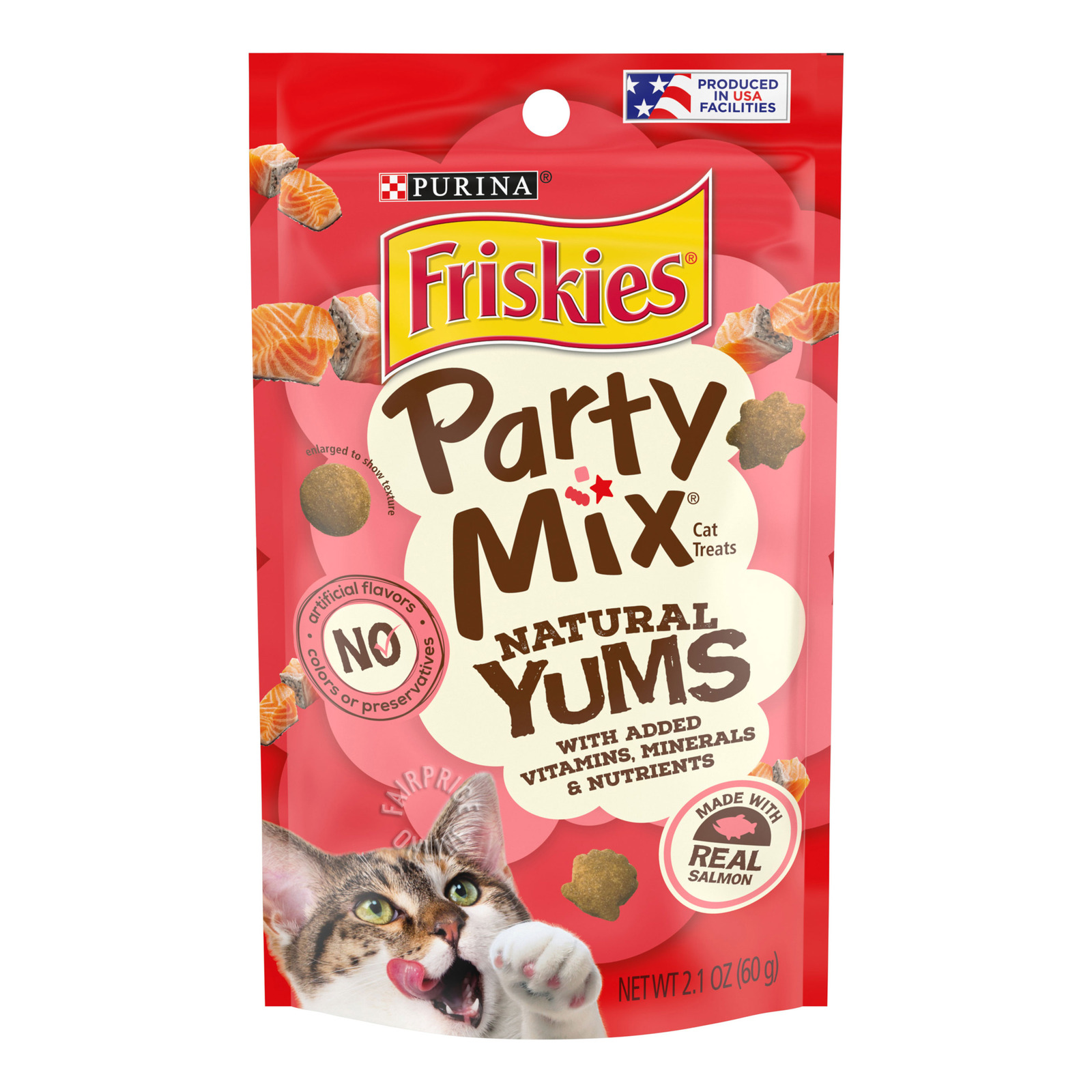 Friskies Party Mix Cat Treats Salmon NTUC FairPrice
