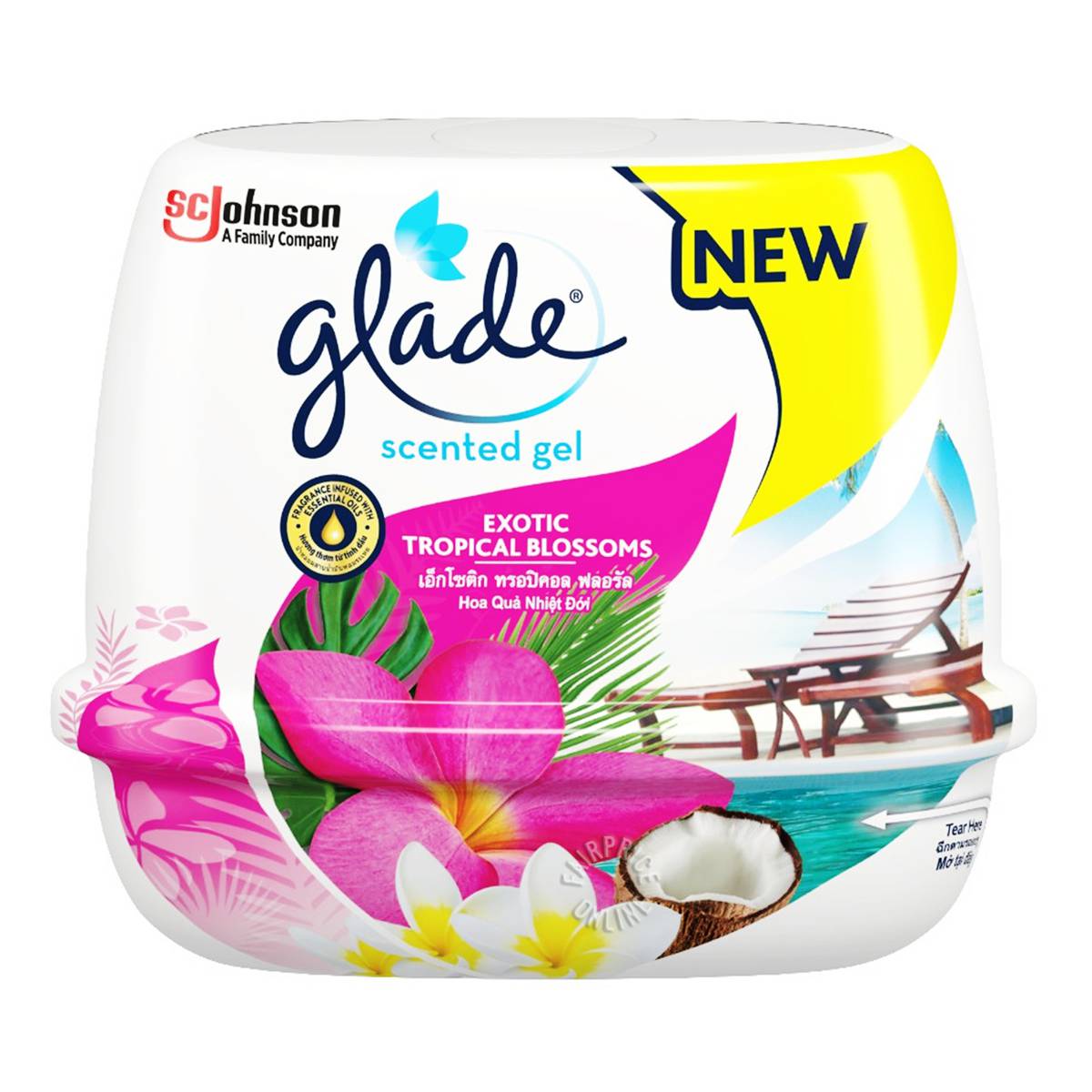 Glade Scented Gel Exotic Tropical Blossoms NTUC FairPrice