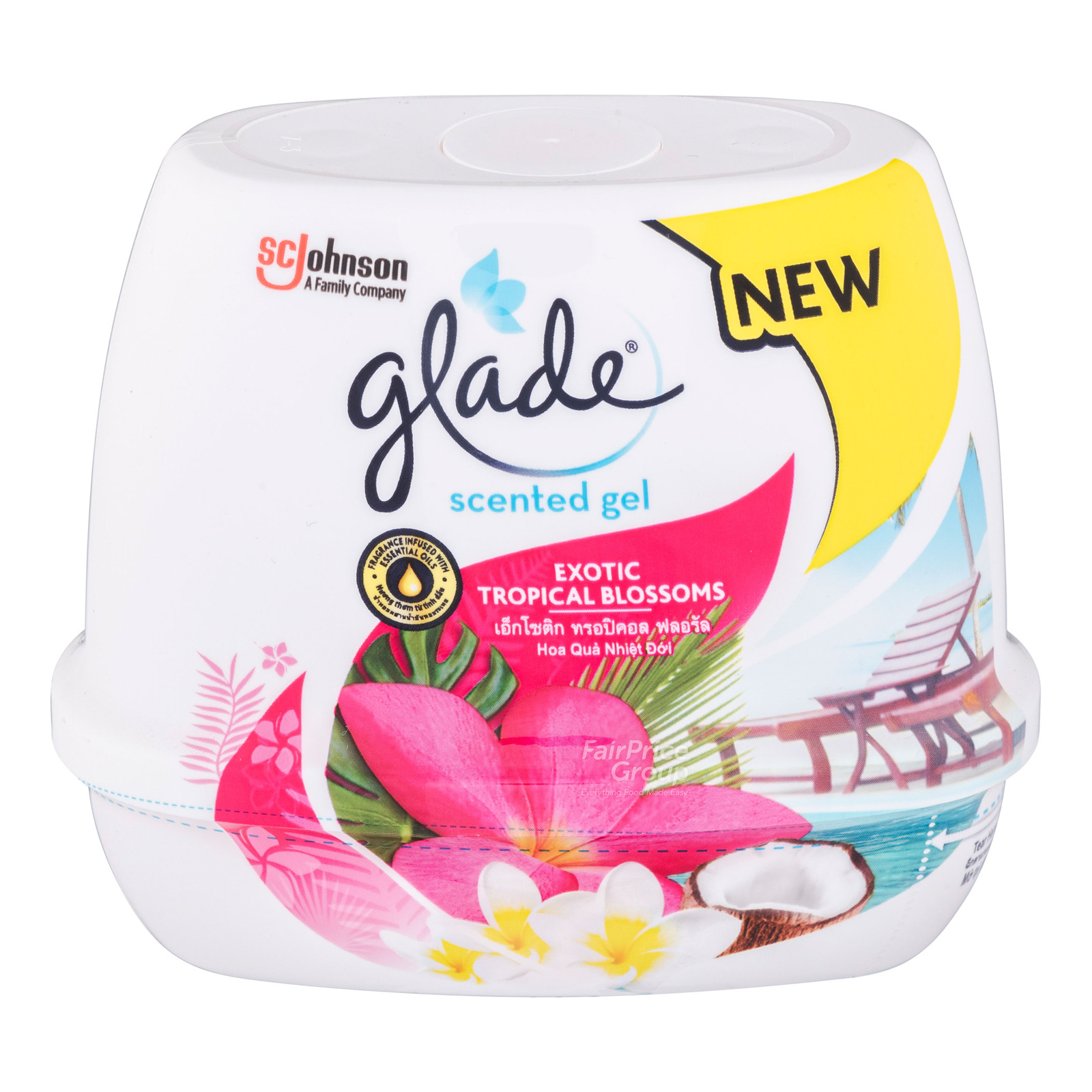 Glade Scented Gel Exotic Tropical Blossoms NTUC FairPrice