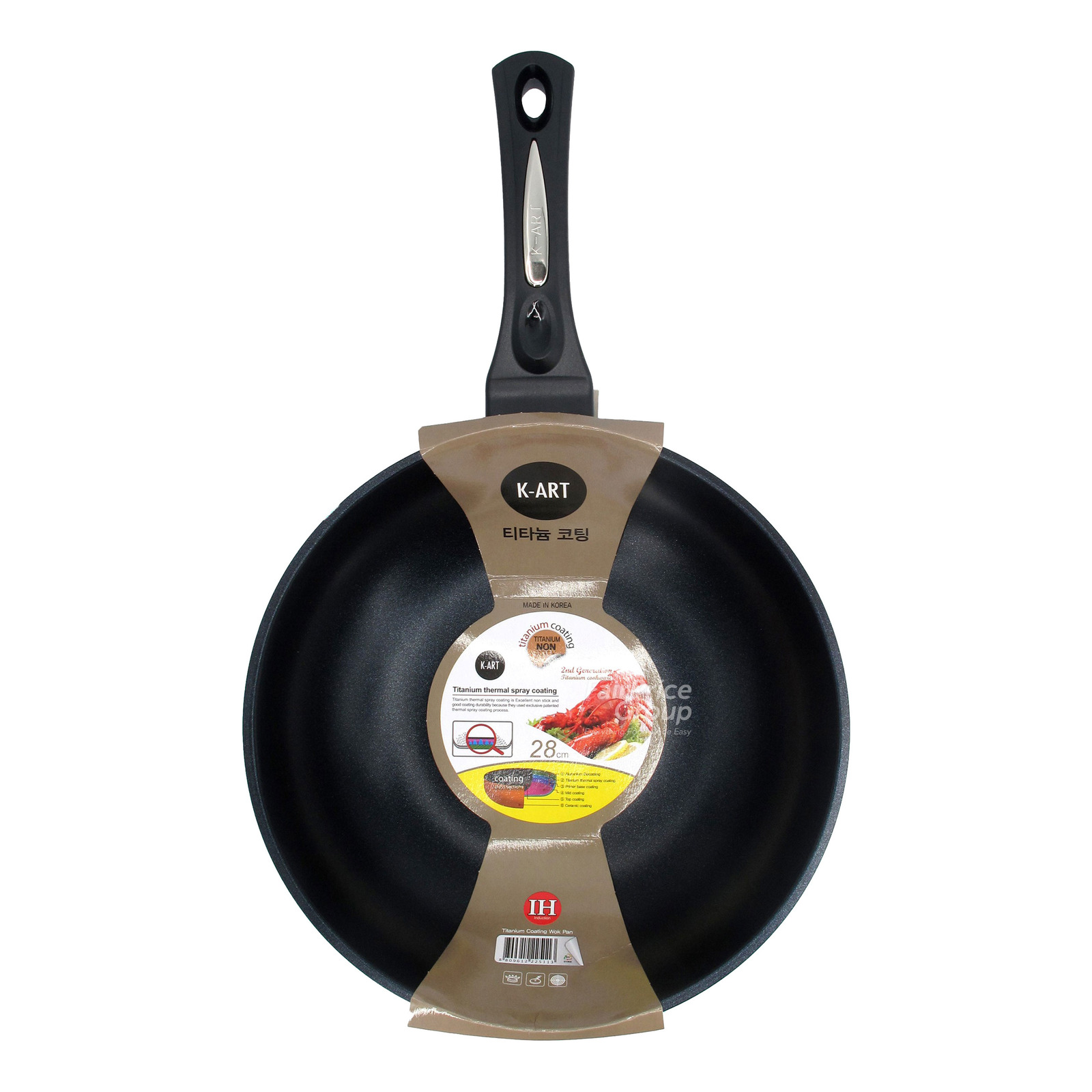 K-Art Titanium Wok Pan 28cm - IH5113 | NTUC FairPrice