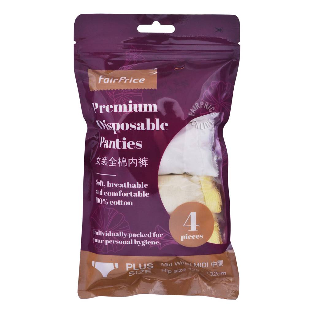 Fairprice Premium Disposable Midi Panties Plus Size NTUC FairPrice