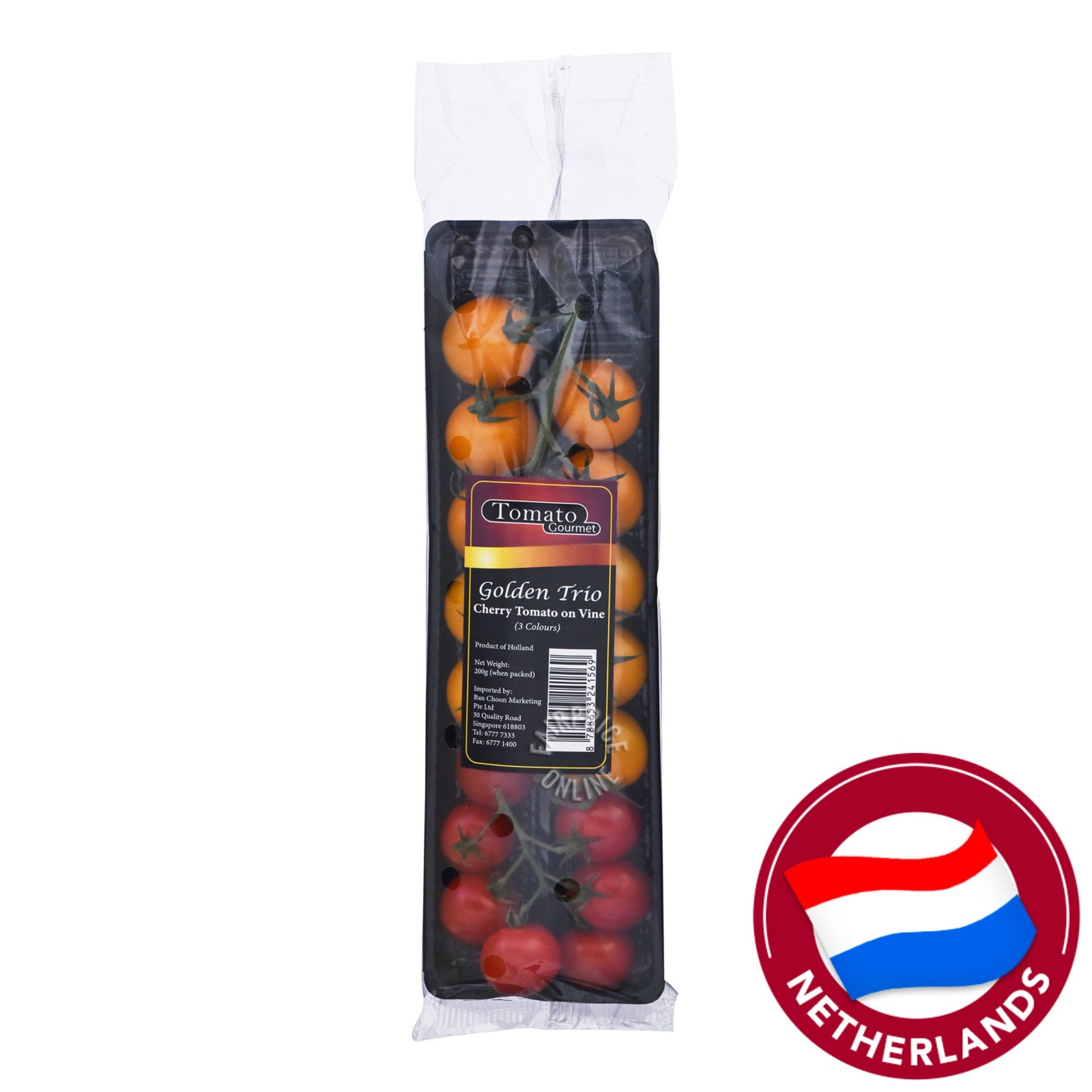 Gourmet Golden Trio Cherry Tomato on Vine | NTUC FairPrice