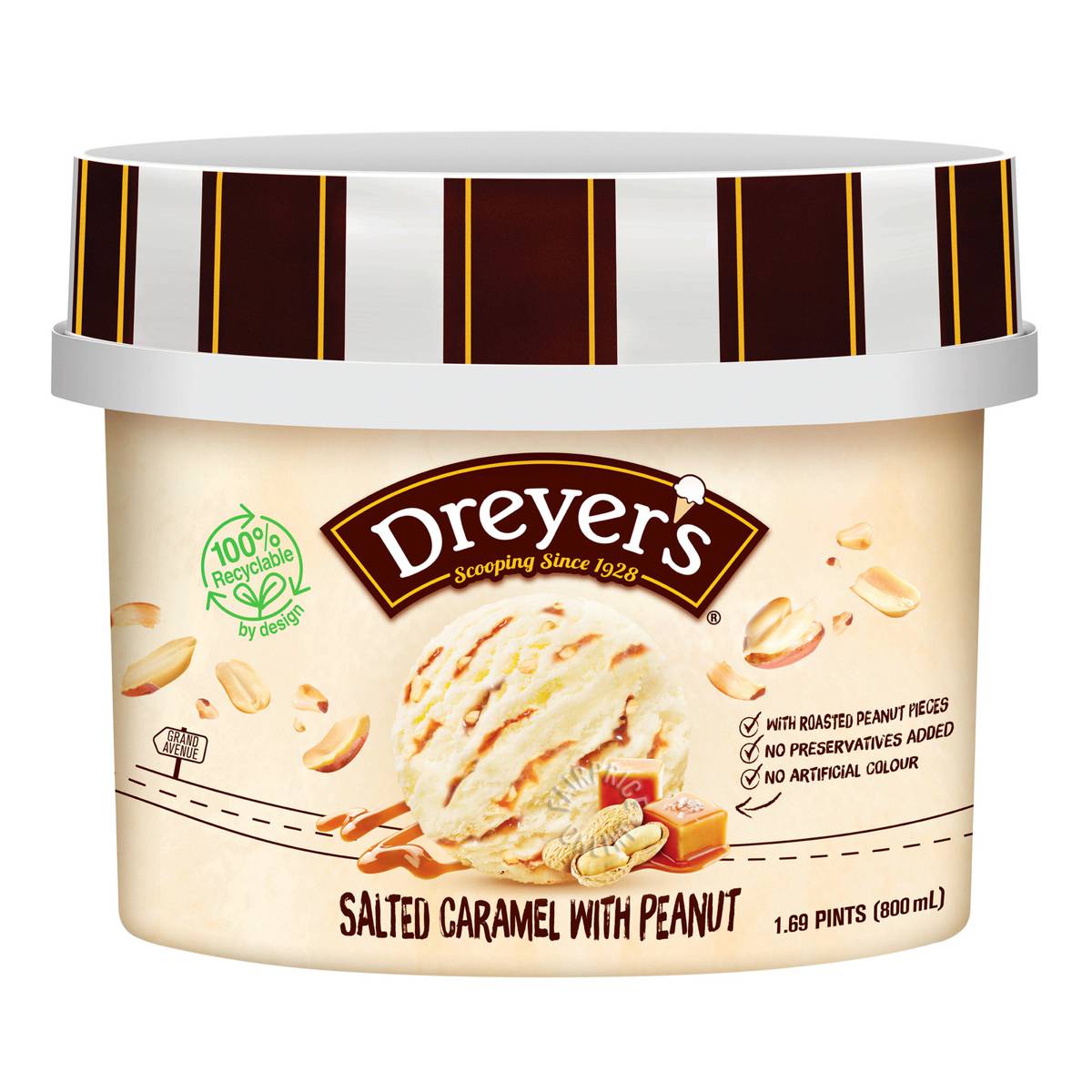 Dreyer's Ice Cream Salted Caramel with Peanut 800ml NTUC FairPrice