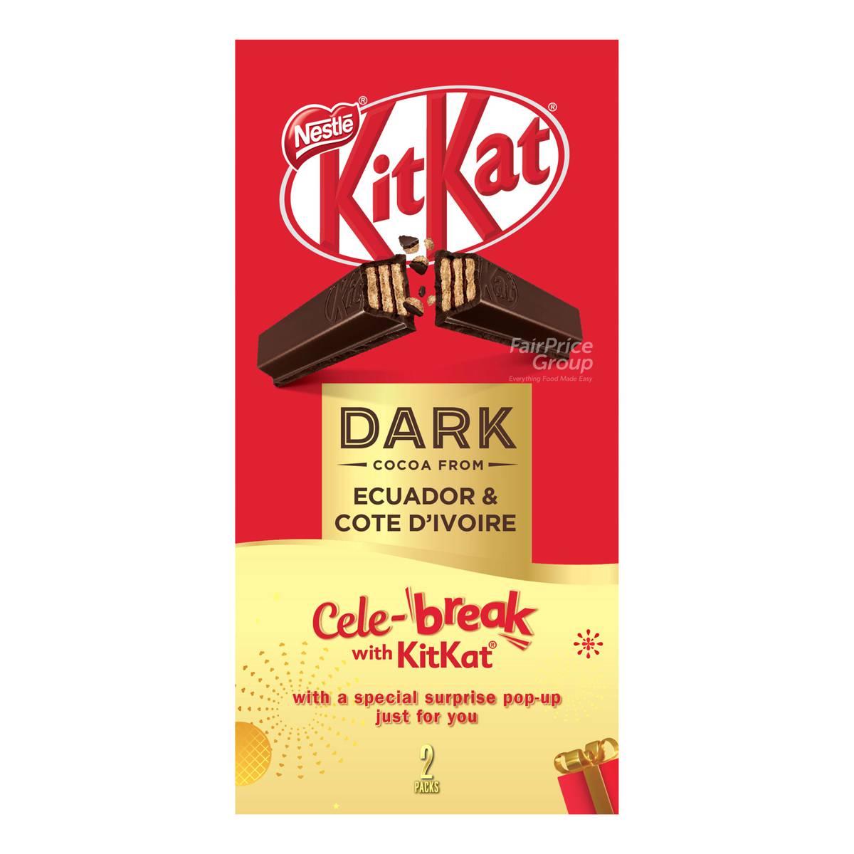 Kit Kat Dark Chocolate Twin Pack NTUC FairPrice