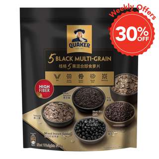Quaker Oats - 5 Black Multigrain Mixed Instant Oatmeal
