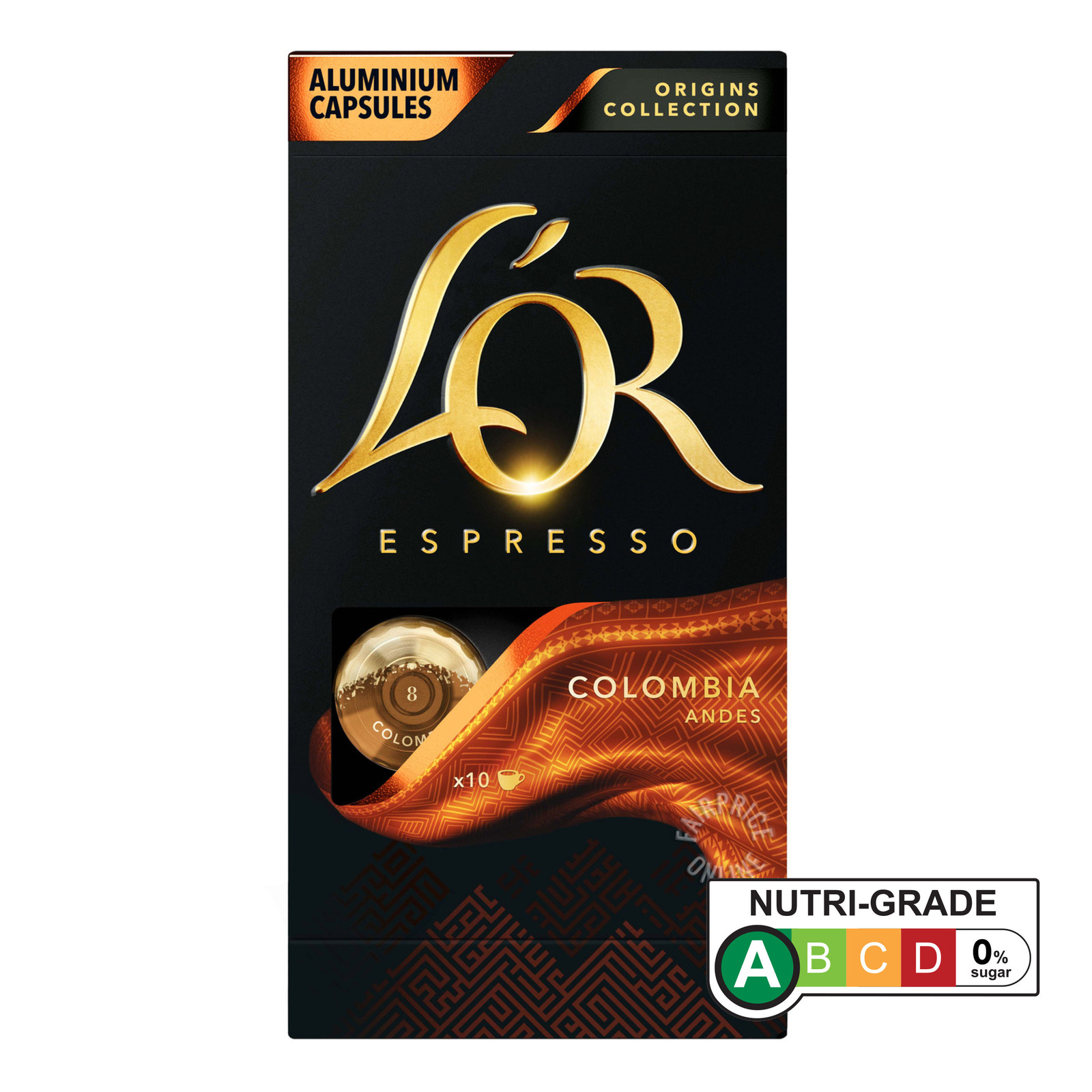 Café L’Or Espresso X20 Capsules or absolu - en aluminium compatibles