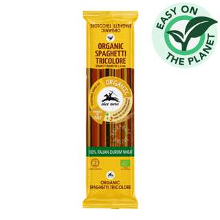 Alce Nero Organic Whole Wheat Spaghetti - Tricolor