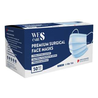 WeCare Premium Surgical Face Mask - 3 Ply (Blue)