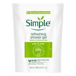 Simple Shower Gel Refill - Refreshing Simple Shower Gel Refill - Refreshing