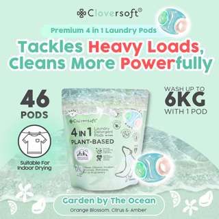 Cloversoft 4 in 1 Premium Laundry Capsules - Garden by the Ocean