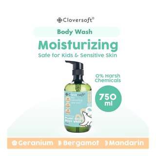 Cloversoft Plant-Based Body Wash - Geranium, Bergamot & Mandarin