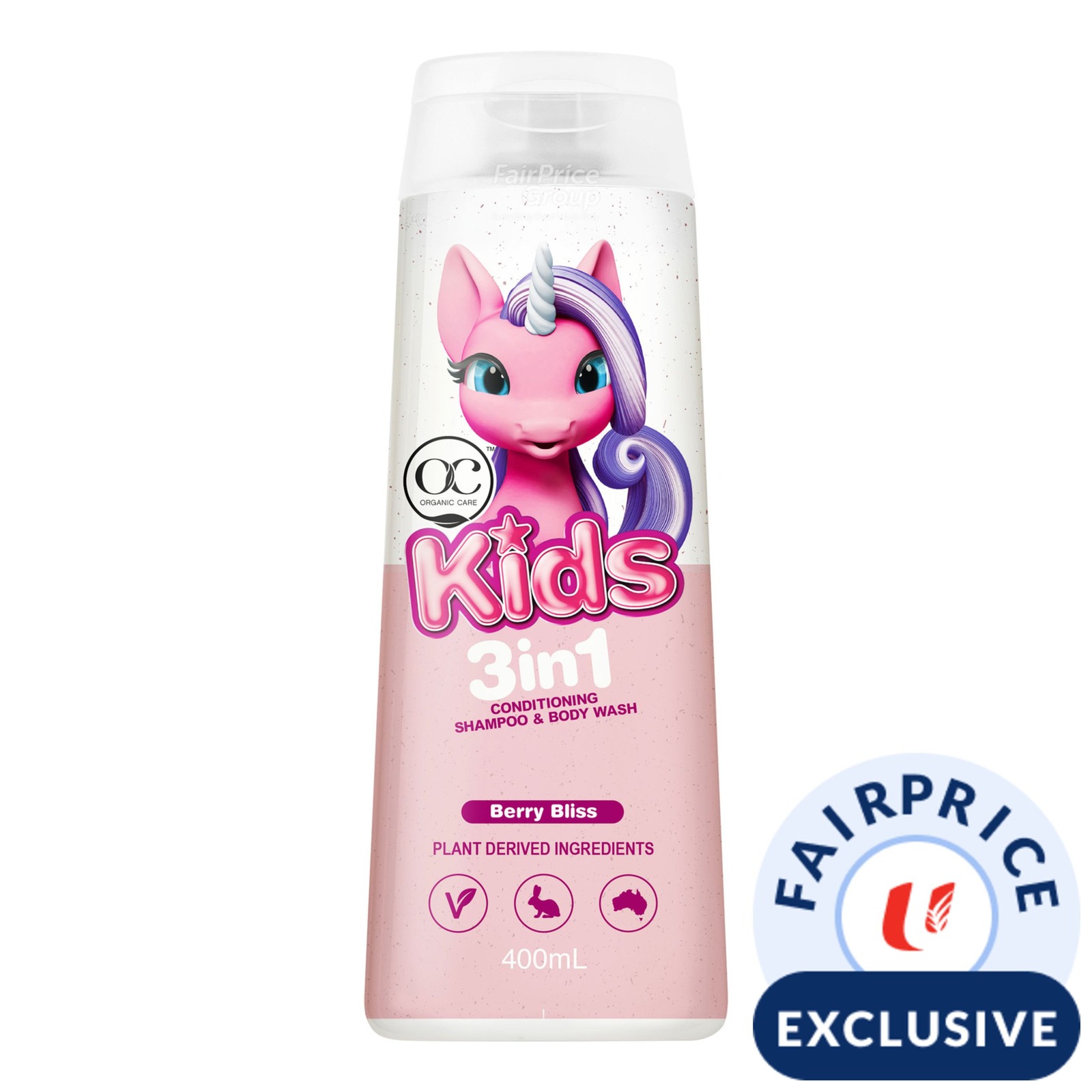 OC Naturals Kids Body Wash 3in1 (Berry Bliss) NTUC FairPrice