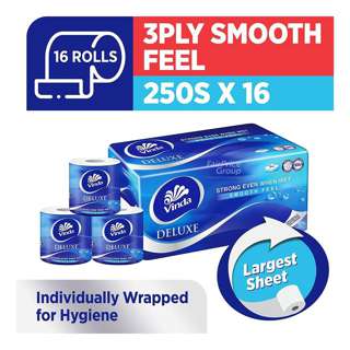 Vinda Deluxe Smooth Feel Toilet Tissue - 3 Ply Vinda Deluxe Smooth Feel Toilet Tissue - 3 Ply