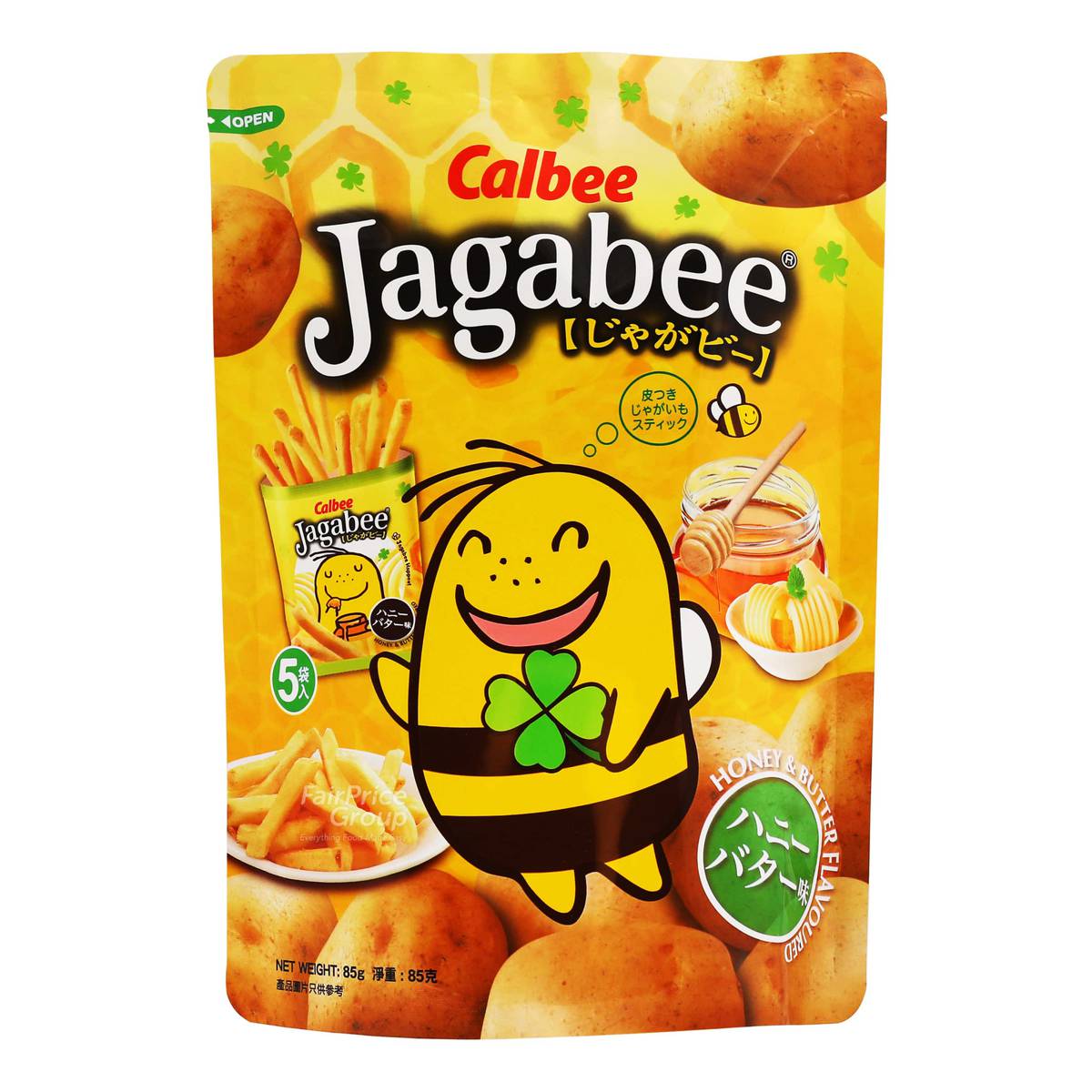 Calbee Jagabee Potato Sticks Honey Butter NTUC FairPrice