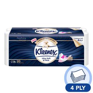 Kleenex Ultra Soft & Thick Toilet Tissue Rolls