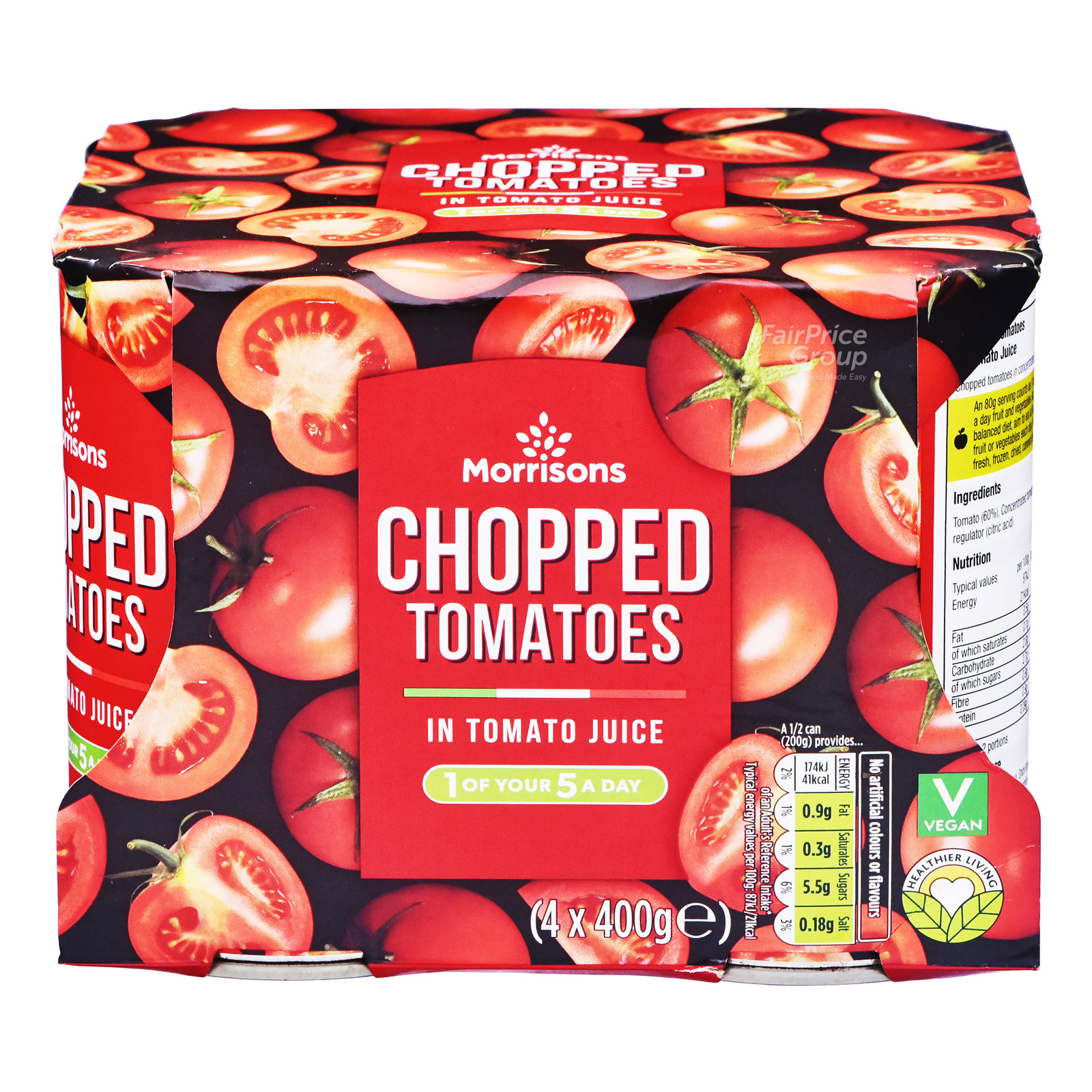 Morrisons Chopped Tomatoes in Tomato Juice NTUC FairPrice
