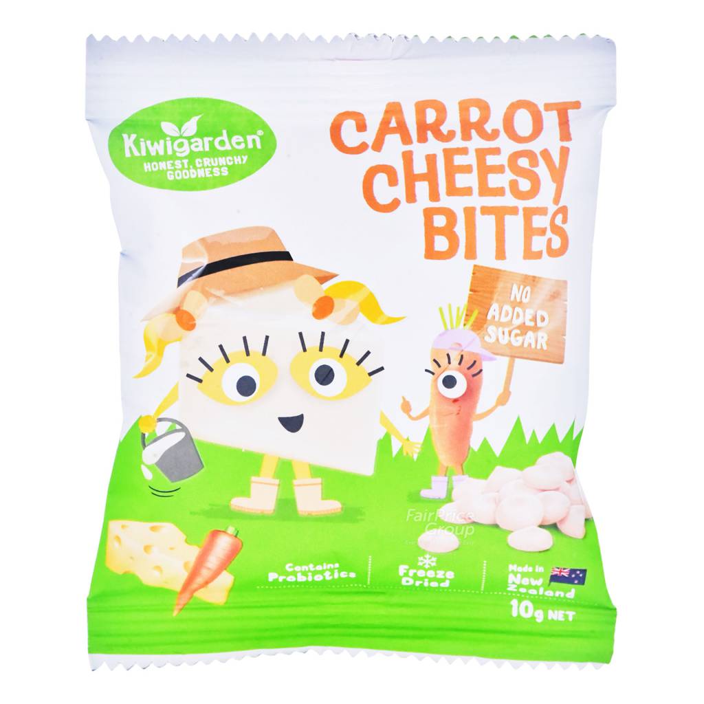 Kiwigarden Freeze Dried Yoghurt Drops Cheesy Carrot NTUC FairPrice