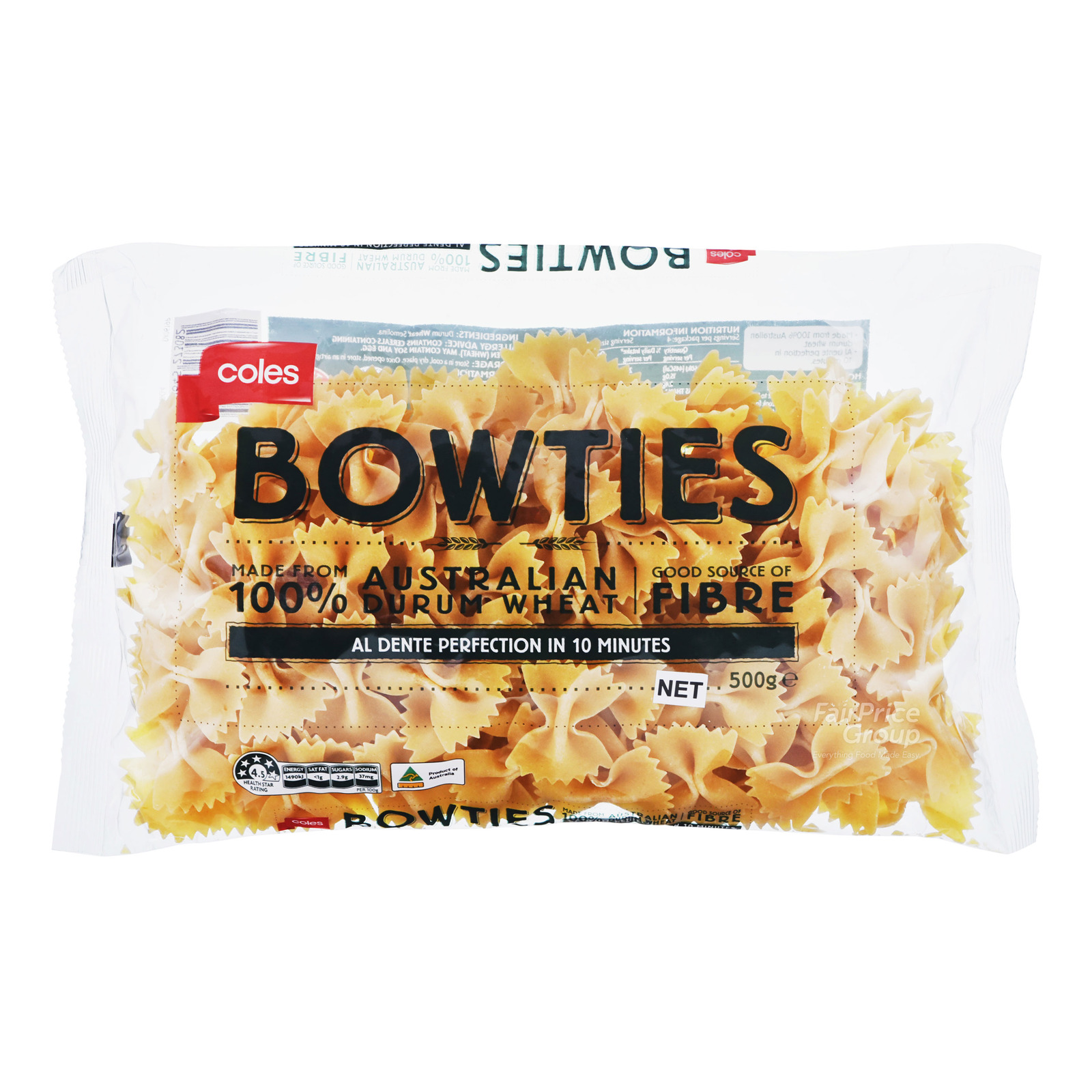 Coles Pasta Bowties NTUC FairPrice