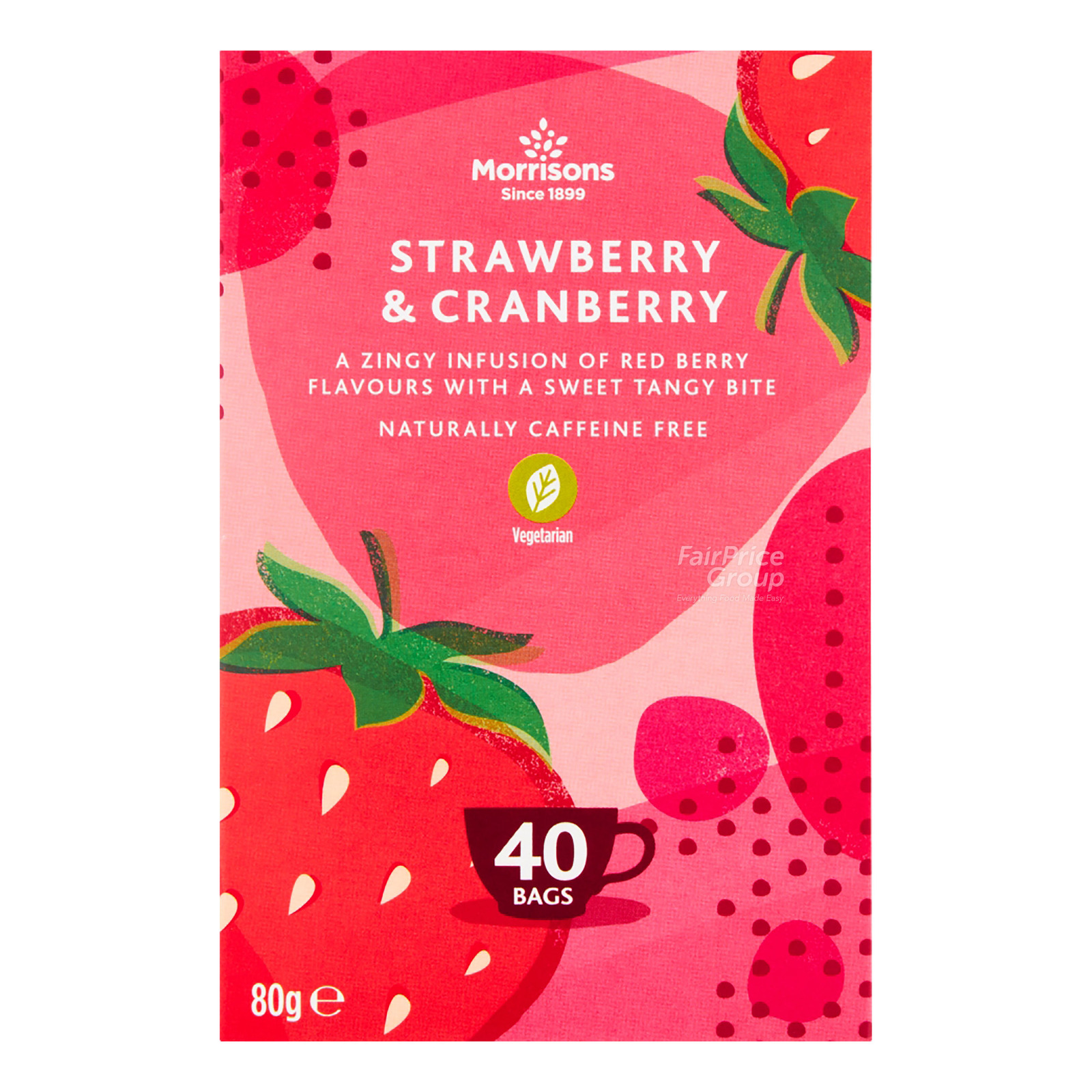 Morrisons Tea Bags Strawberry & Cranberry NTUC FairPrice
