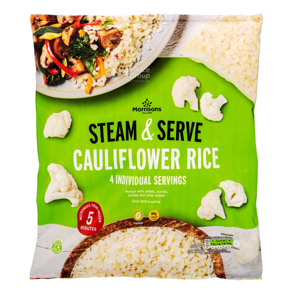 Morrisons Steam Cauliflower Rice | NTUC FairPrice