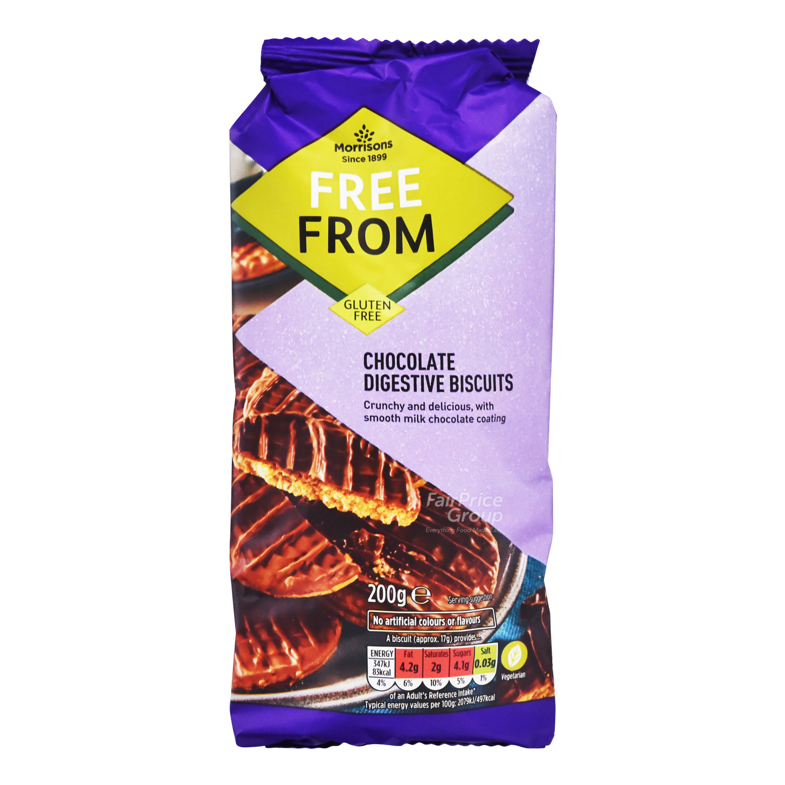 Morrisons Free From Digestive Biscuits Chocolate NTUC FairPrice