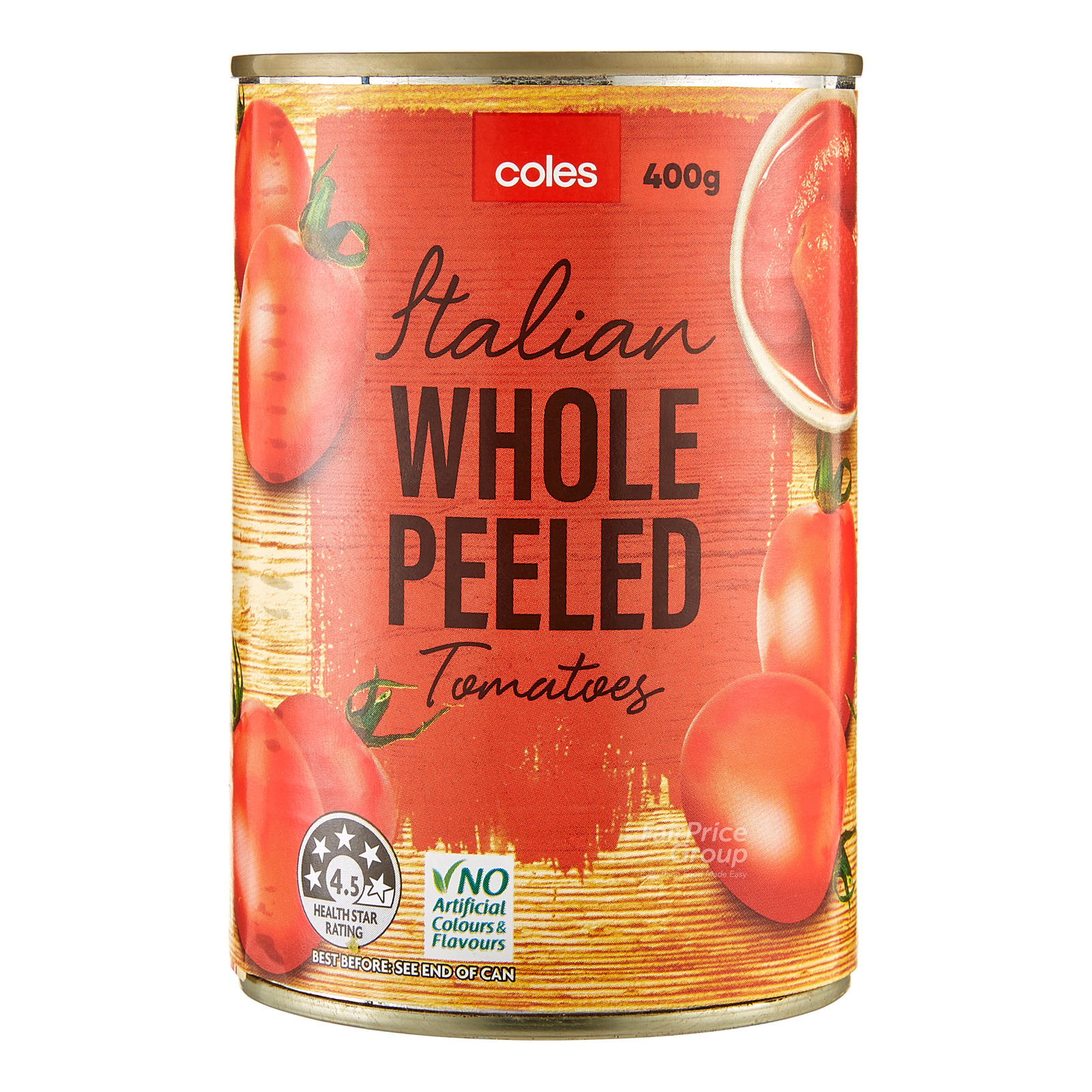 Coles Italian Peeled Whole Tomatoes NTUC FairPrice